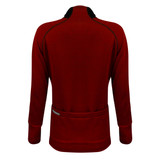 Women's Rust Merino Wool Long Sleeve Back View Women's Rust Merino Wool Long Sleeve Back View