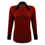 Women's Rust Merino Wool Long Sleeve|rust|primary Women's Rust Merino Wool Long Sleeve|rust|primary