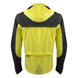 Men's Waterproof High-Visibility Reflective Cycling Rain Jacket Back View Men's Waterproof High-Visibility Reflective Cycling Rain Jacket Back View