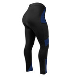 Women's Royal Blue Luna Cycling Tights Off Back View