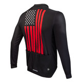 Men's Freedom Flag Lightweight Long Sleeve Jersey Off Back View Men's Freedom Flag Lightweight Long Sleeve Jersey Off Back View