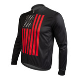Men's Freedom Flag Lightweight Long Sleeve Jersey Off Front View Men's Freedom Flag Lightweight Long Sleeve Jersey Off Front View
