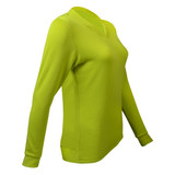 Women's PolarTec Power Grid Pullover Side View Women's PolarTec Power Grid Pullover Side View