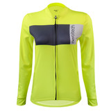 Women's Safety Yellow Block Sun Protection Long Sleeve Classic Jersey|safety yellow|primary Women's Safety Yellow Block Sun Protection Long Sleeve Classic Jersey|safety yellow|primary