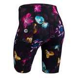 Motion Wild Print Bloom Print Bike Short Off Back View Motion Wild Print Bloom Print Bike Short Off Back View