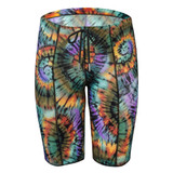 Motion Wild Print Peace Tie Dye Bike Short Front View Motion Wild Print Peace Tie Dye Bike Short Front View