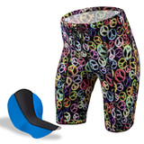 Motion Wild Print Peace Print Bike Short with Chamois Motion Wild Print Peace Print Bike Short with Chamois