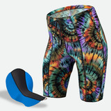 Motion Wild Print Peace Tie Dye Bike Short with Chamois Motion Wild Print Peace Tie Dye Bike Short with Chamois