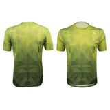 Men's Green Glass Active Performance T-Shirt Front and Back View Men's Green Glass Active Performance T-Shirt Front and Back View