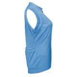 Women's  Light Blue Thrive Lightweight Sleeveless Cycling Jersey Side View Women's  Light Blue Thrive Lightweight Sleeveless Cycling Jersey Side View