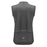 Women's Heathered Grey Thrive Lightweight Sleeveless Cycling Jersey Back View Women's Heathered Grey Thrive Lightweight Sleeveless Cycling Jersey Back View