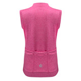 Women's Bright Pink Thrive Lightweight Sleeveless Cycling Jersey Back View Women's Bright Pink Thrive Lightweight Sleeveless Cycling Jersey Back View