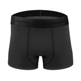 Men's Black High Performance 3-inch Inseam Unpadded Athletic Boxer Briefs Off Front View