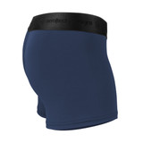 Men's Navy Blue High Performance 3-inch Inseam Unpadded Athletic Boxer Briefs Side View