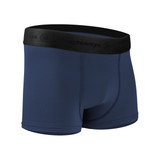 Men's Navy Blue High Performance 3-inch Inseam Unpadded Athletic Boxer Briefs|navy|primary