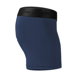 Men's Navy High Performance 5-inch Inseam Padded Cycling Boxer Briefs Side View Men's Navy High Performance 5-inch Inseam Padded Cycling Boxer Briefs Side View
