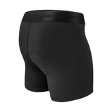 Men's Black High Performance 5-inch Inseam Padded Cycling Boxer Briefs Off Side View