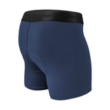 Men's Navy High Performance 5-inch Inseam Padded Cycling Boxer Briefs Off Side View