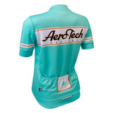 Women's Sea Foam Green Classic Script Jersey Off Back View Women's Sea Foam Green Classic Script Jersey Off Back View