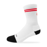 Red Classic Kruzer Thick Padding Athletic Socks Side View Red Classic Kruzer Thick Padding Athletic Socks Side View