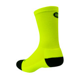 Safety Yellow Classic Kruzer Thick Padding Athletic Socks Off Back View Safety Yellow Classic Kruzer Thick Padding Athletic Socks Off Back View