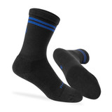 Black and Royal Blue Classic Kruzer Thick Padding Athletic Socks Side and Bottom View
 Black and Royal Blue Classic Kruzer Thick Padding Athletic Socks Side and Bottom View