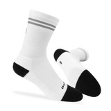 Charcoal Grey Classic Kruzer Thick Padding Athletic Socks Side and Bottom View Charcoal Grey Classic Kruzer Thick Padding Athletic Socks Side and Bottom View