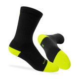 Black Classic Kruzer Thick Padding Athletic Socks Side and Bottom View
