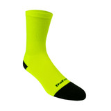 Safety Yellow Classic Kruzer Thick Padding Athletic Socks Off Front View Safety Yellow Classic Kruzer Thick Padding Athletic Socks Off Front View