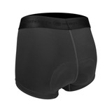 Women's Black High Performance 3" Inseam Soft Compression Cycling Underwear Off Back View Women's Black High Performance 3" Inseam Soft Compression Cycling Underwear Off Back View