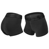 Women's Black High Performance 3" Inseam Soft Compression Cycling Underwear Full View Women's Black High Performance 3" Inseam Soft Compression Cycling Underwear Full View