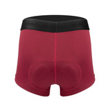 Women's Merlot Purple High Performance 3" Inseam Soft Compression Cycling Underwear Back View Women's Merlot Purple High Performance 3" Inseam Soft Compression Cycling Underwear Back View