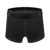 Women's Black High Performance 3" Inseam Soft Compression Cycling Underwear Front View Women's Black High Performance 3" Inseam Soft Compression Cycling Underwear Front View