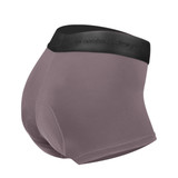 Women's Mauve Grey High Performance 3" Inseam Soft Compression Cycling Underwear Right Side View Women's Mauve Grey High Performance 3" Inseam Soft Compression Cycling Underwear Right Side View