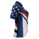 Women's USA Velo Pro Cycling Jersey Side View Women's USA Velo Pro Cycling Jersey Side View