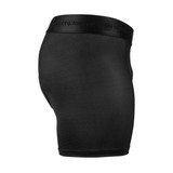 Men's Black Stretch Mesh Padded Cycling Underwear Liner Side View Men's Black Stretch Mesh Padded Cycling Underwear Liner Side View