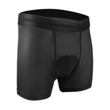 Men's Black Stretch Mesh Padded Cycling Underwear Liner Off Front View Men's Black Stretch Mesh Padded Cycling Underwear Liner Off Front View