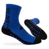 Royal Blue Lightweight Bamboo Blend  5-inch Crew Length Athletic Socks Side and Bottom View Royal Blue Lightweight Bamboo Blend  5-inch Crew Length Athletic Socks Side and Bottom View
