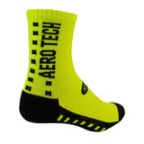 Safety Yellow Lightweight Bamboo Blend  5-inch Crew Length Athletic Socks Off Back View Safety Yellow Lightweight Bamboo Blend  5-inch Crew Length Athletic Socks Off Back View
