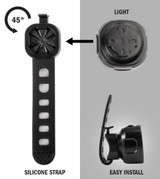 Rechargeable Front and Rear Safety Bike Light Removable Description