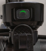 Rechargeable Front and Rear Safety Bike Light Button Detail on Handle Bar