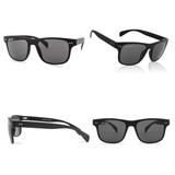 Black Frame Smoked Polarized Lens Classic Casual Sunglasses All Views Black Frame Smoked Polarized Lens Classic Casual Sunglasses All Views