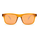 Orange Frame Amber Polarized Lens Classic Casual Sunglasses Front View Orange Frame Amber Polarized Lens Classic Casual Sunglasses Front View
