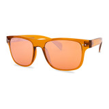 Orange Frame Amber Polarized Lens Classic Casual Sunglasses|orange|primary Orange Frame Amber Polarized Lens Classic Casual Sunglasses|orange|primary