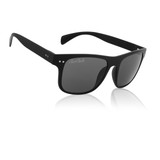 Black Frame Smoked Polarized Lens Classic Casual Sunglasses Off Front View Black Frame Smoked Polarized Lens Classic Casual Sunglasses Off Front View