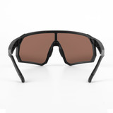 Shield Wrap Cycling Sunglasses Blue Back View Shield Wrap Cycling Sunglasses Blue Back View