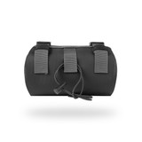 Black Handlebar 1.4L Storage Burrito Bag Back View Black Handlebar 1.4L Storage Burrito Bag Back View