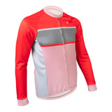 Men's Varsity Long Sleeve Bike Jersey|red|off front