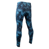 Men's USA Classic Wild Print Cosmic Spandex Padded Cycling Tights Off Back View Men's USA Classic Wild Print Cosmic Spandex Padded Cycling Tights Off Back View