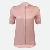 Women's Rosé Cycling Jersey Front View Women's Rosé Cycling Jersey Front View